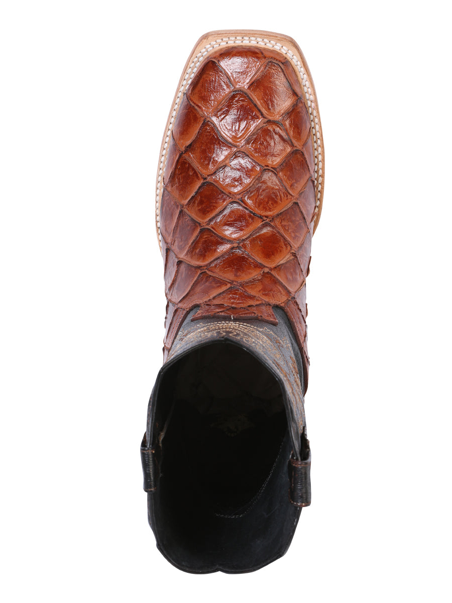El General Rodeo Boot - Imitation Pirarucu - Cognac 41793