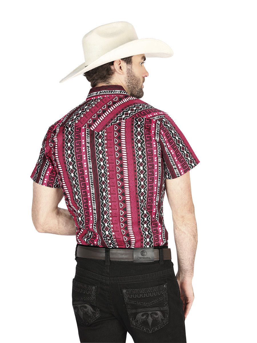 The General Western Shirt - Burgundy 44456
