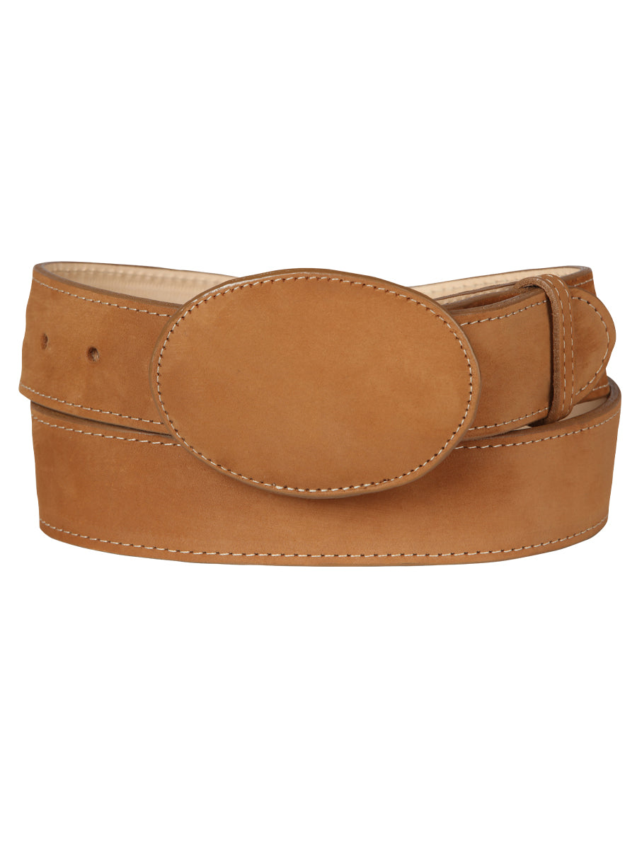 Women's Denim Belt - El General - Peach Nubuck 44648