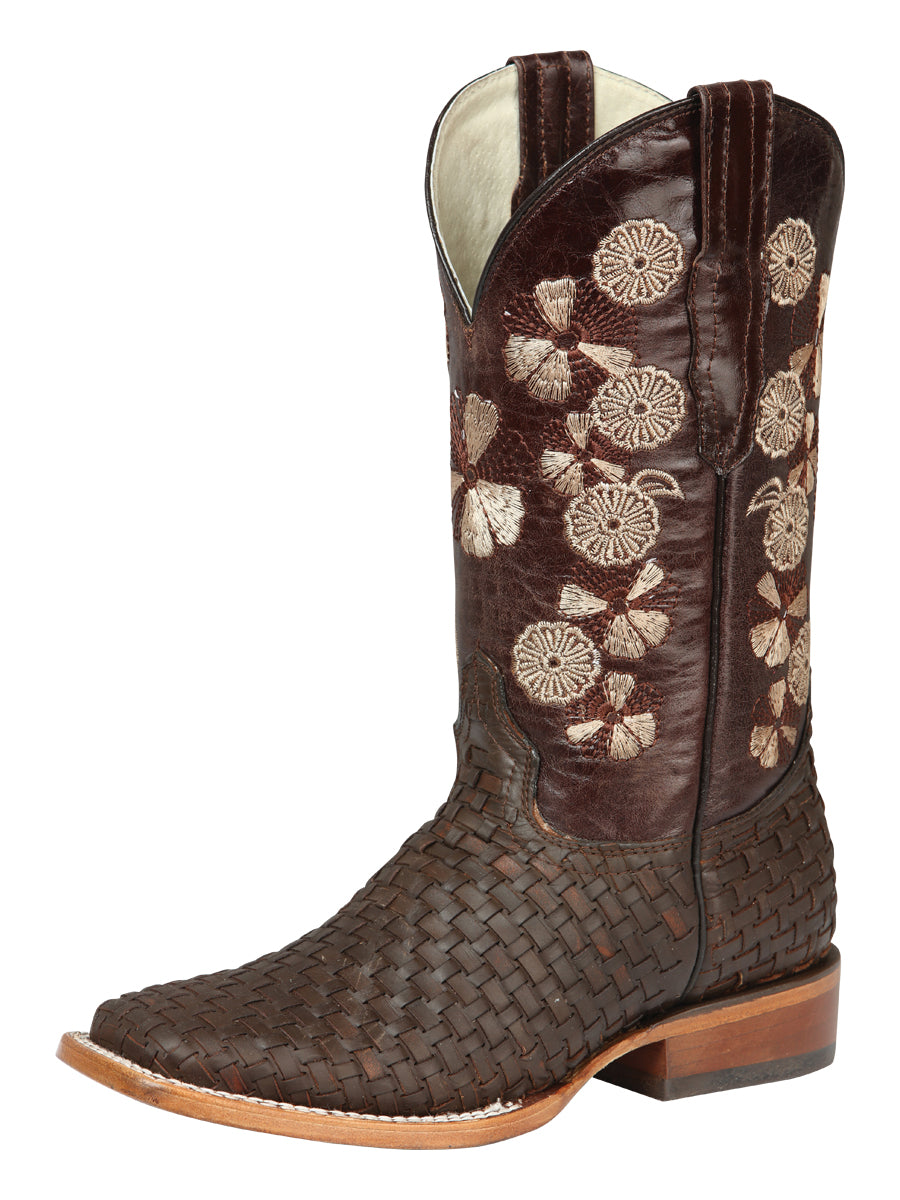 El General Women's Rodeo Boots Petatillo - Brown 44855