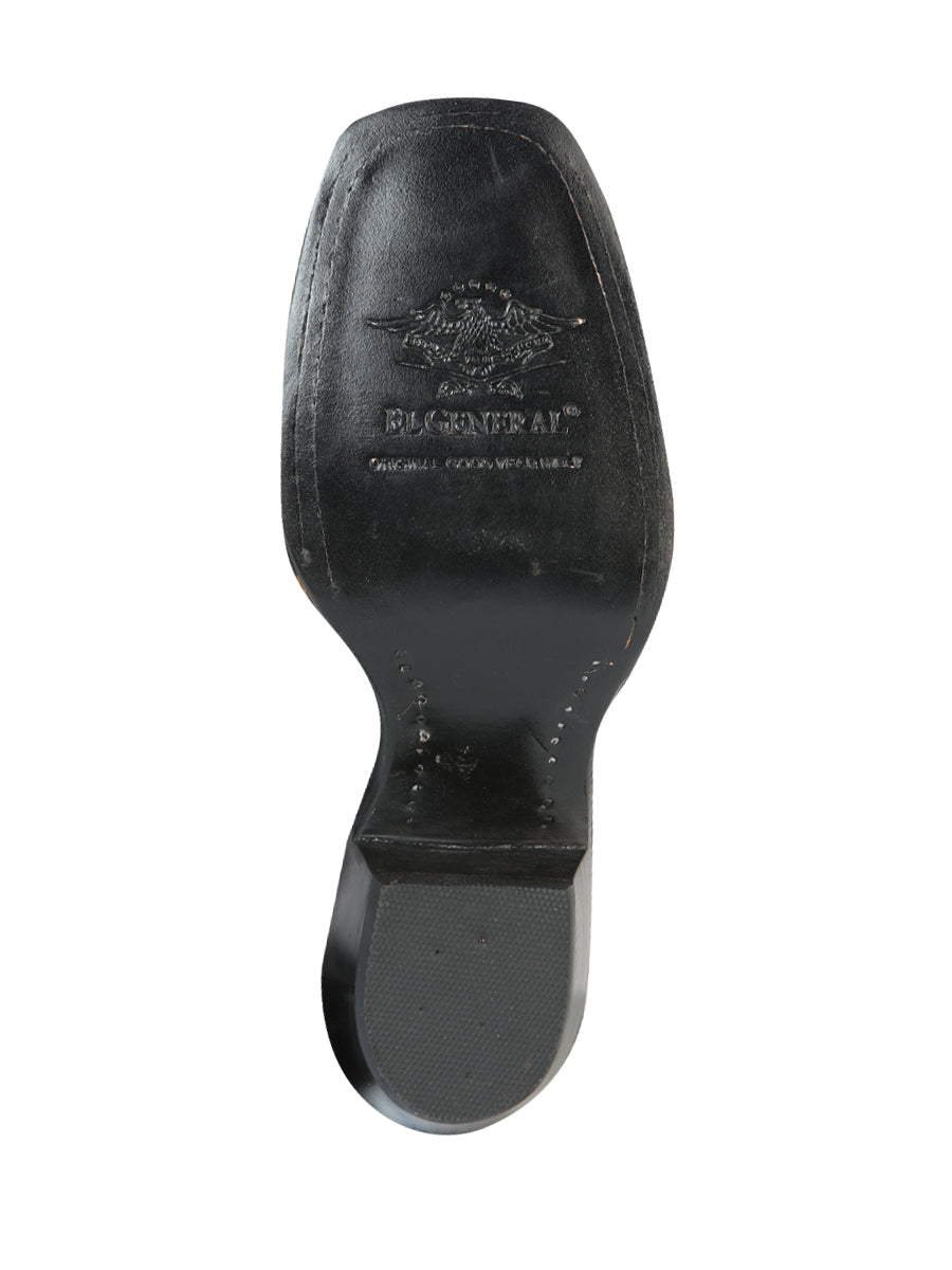 El General Women's Rodeo Boot - Nubuck Black 51220