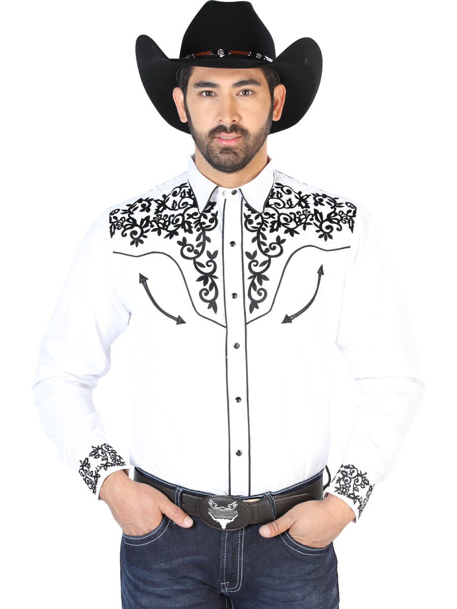 The Lord of the Heavens Embroidered Shirt White/Black 126702