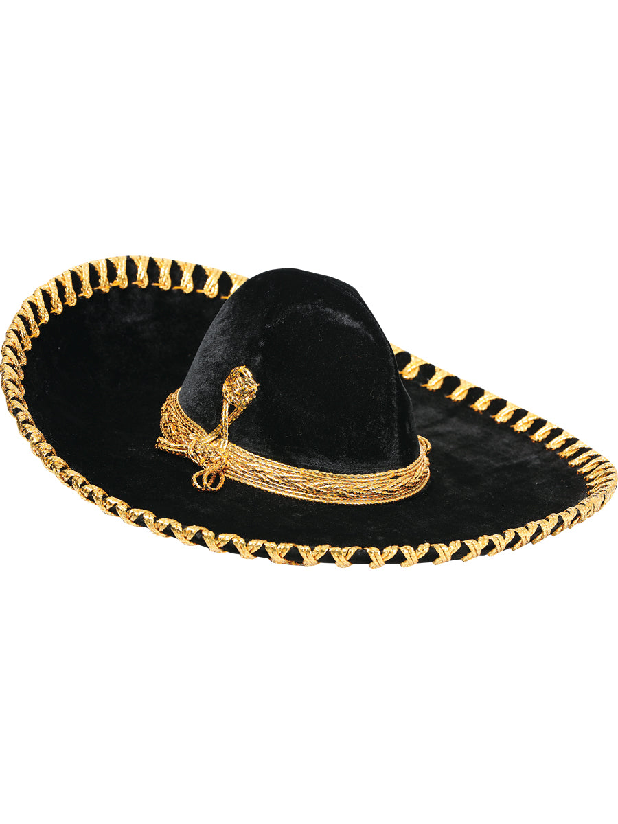 Kids
Mexican Charro Hat, Velvet, Black/Gold, 600318