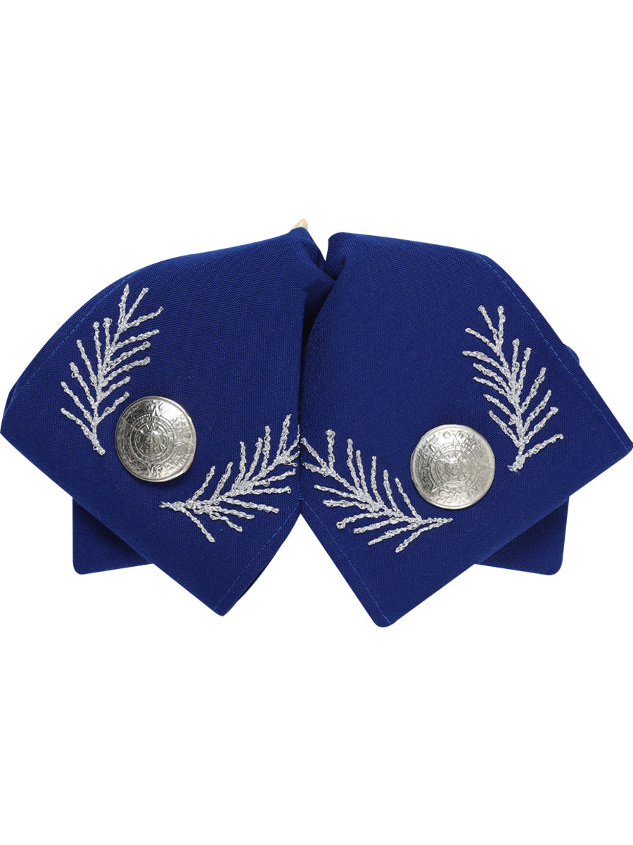 Adult
Mexican Charro Bow Tie 100% Polyester Royal Blue/Gold 601108