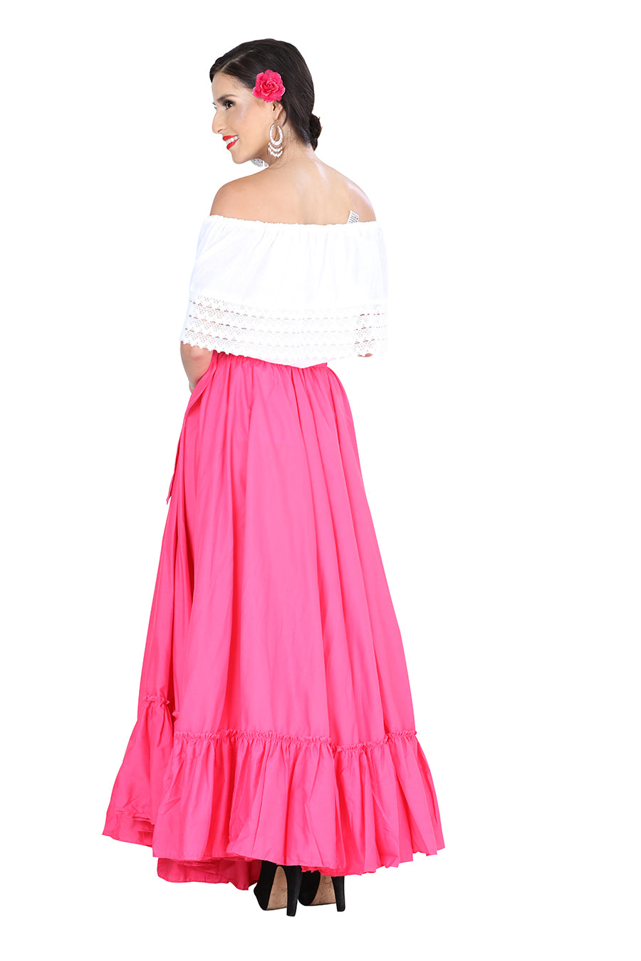 Dancing Skirt Double Layer 100% Cotton Pink 601314