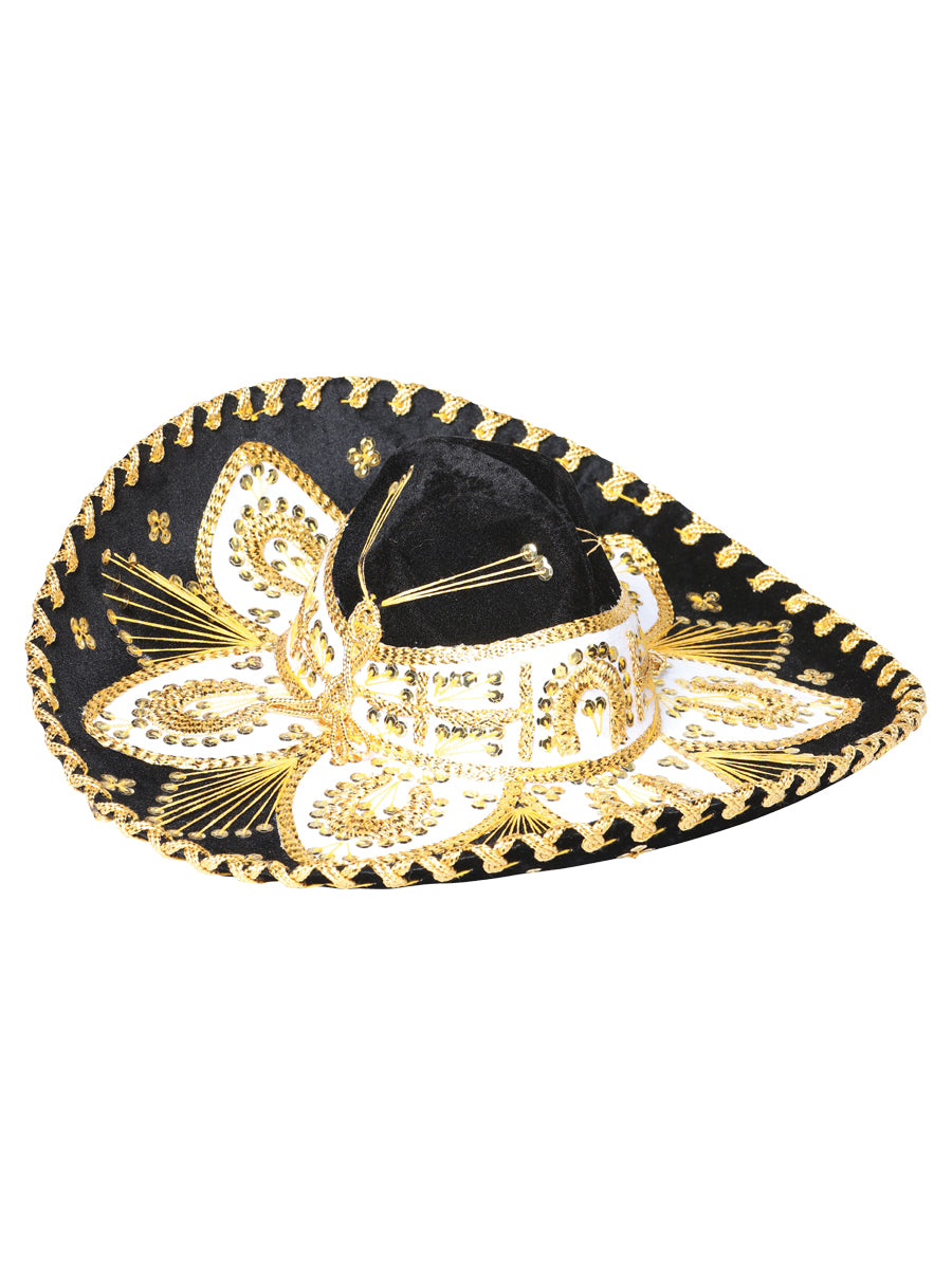 Youth
Mexican Charro Hat, Velvet, Black/Gold, 602533