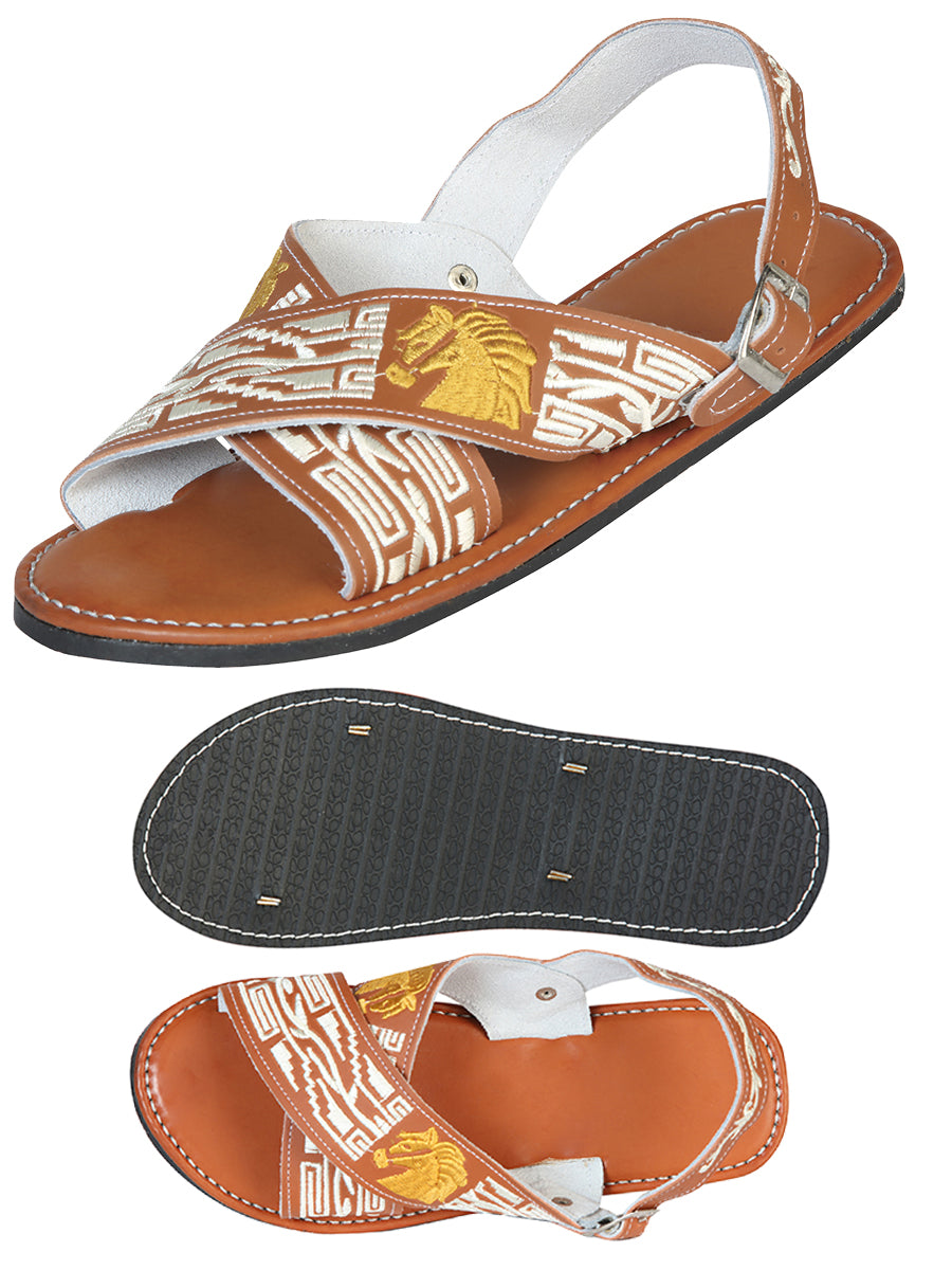 Mexican Artisan Sandals 50% Leather, 50% Synthetic Natural 603793