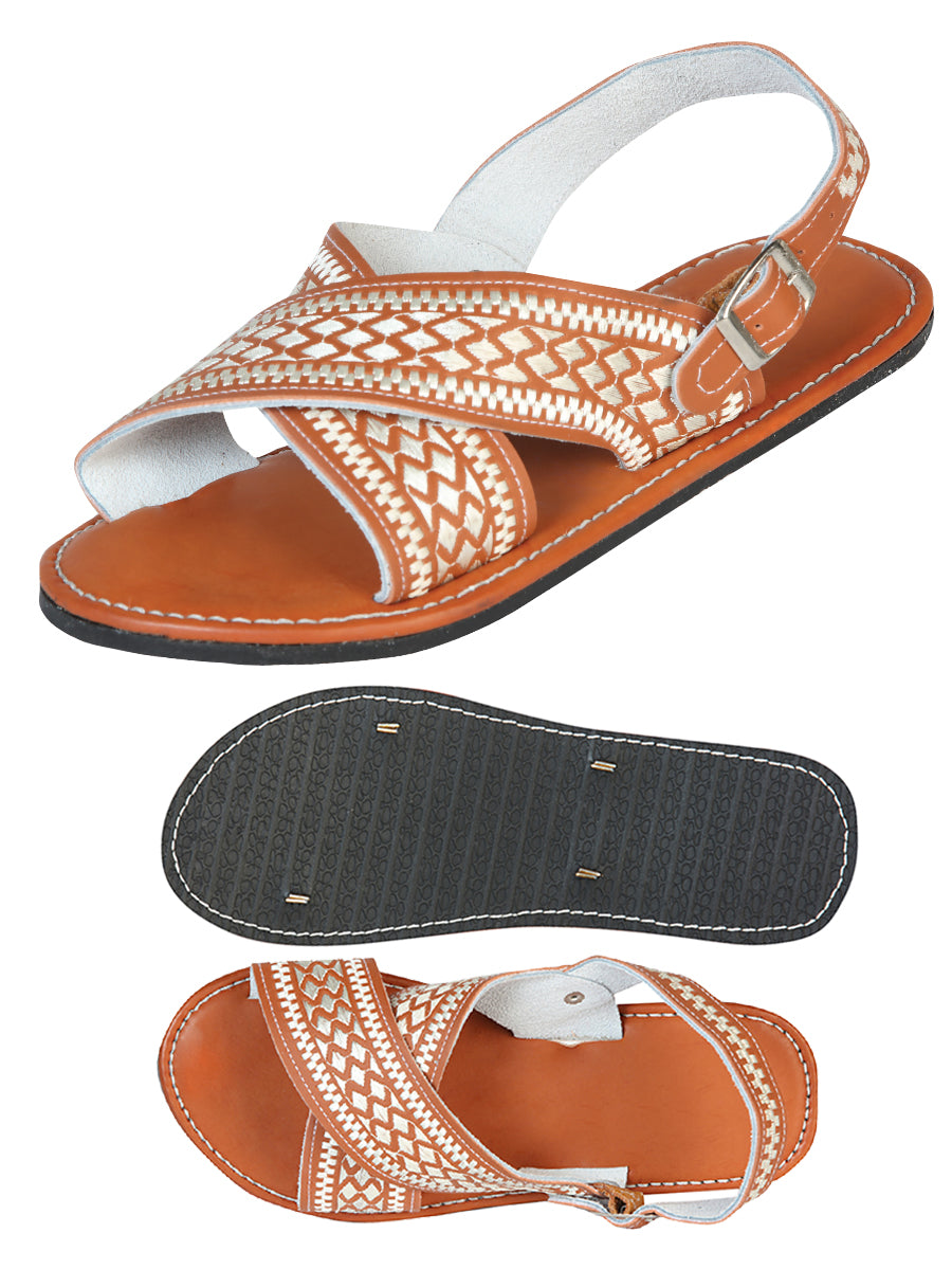Mexican Artisan Sandals 50% Leather, 50% Synthetic Natural 603796