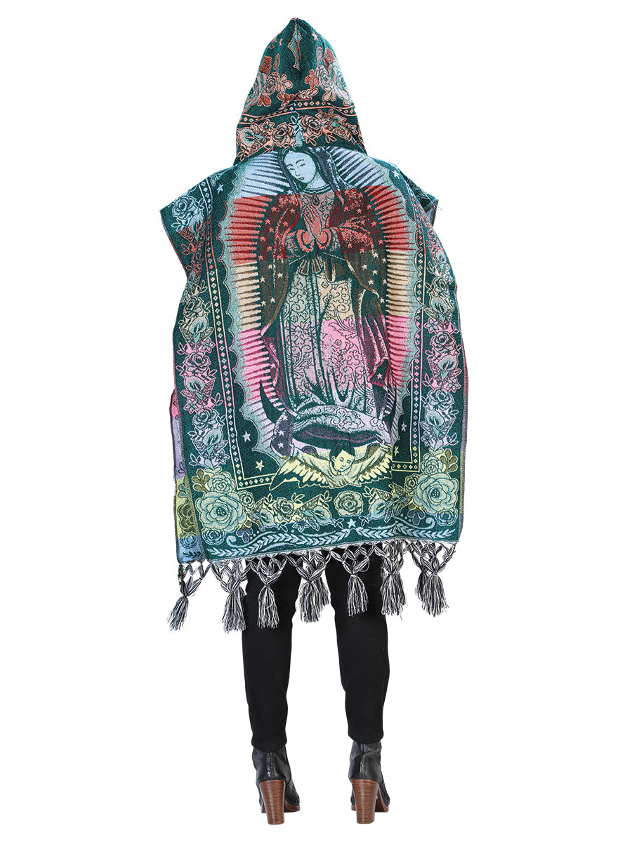 Mexican Artisan Poncho 100% Acrylic Multicolor 603880