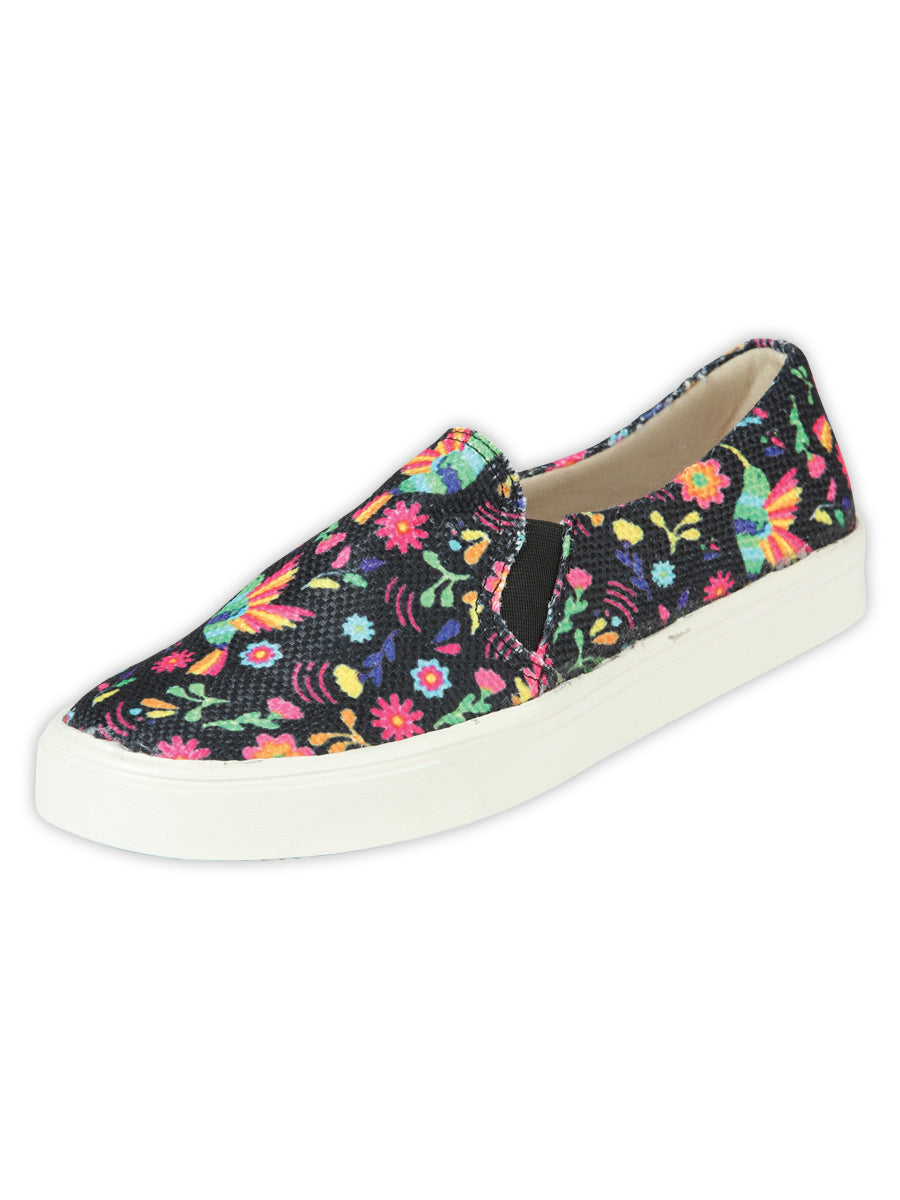 Mexican Artisanal Yute Tennis Shoes, 50% Cotton, 50% Polyester, Multicolor, 604006