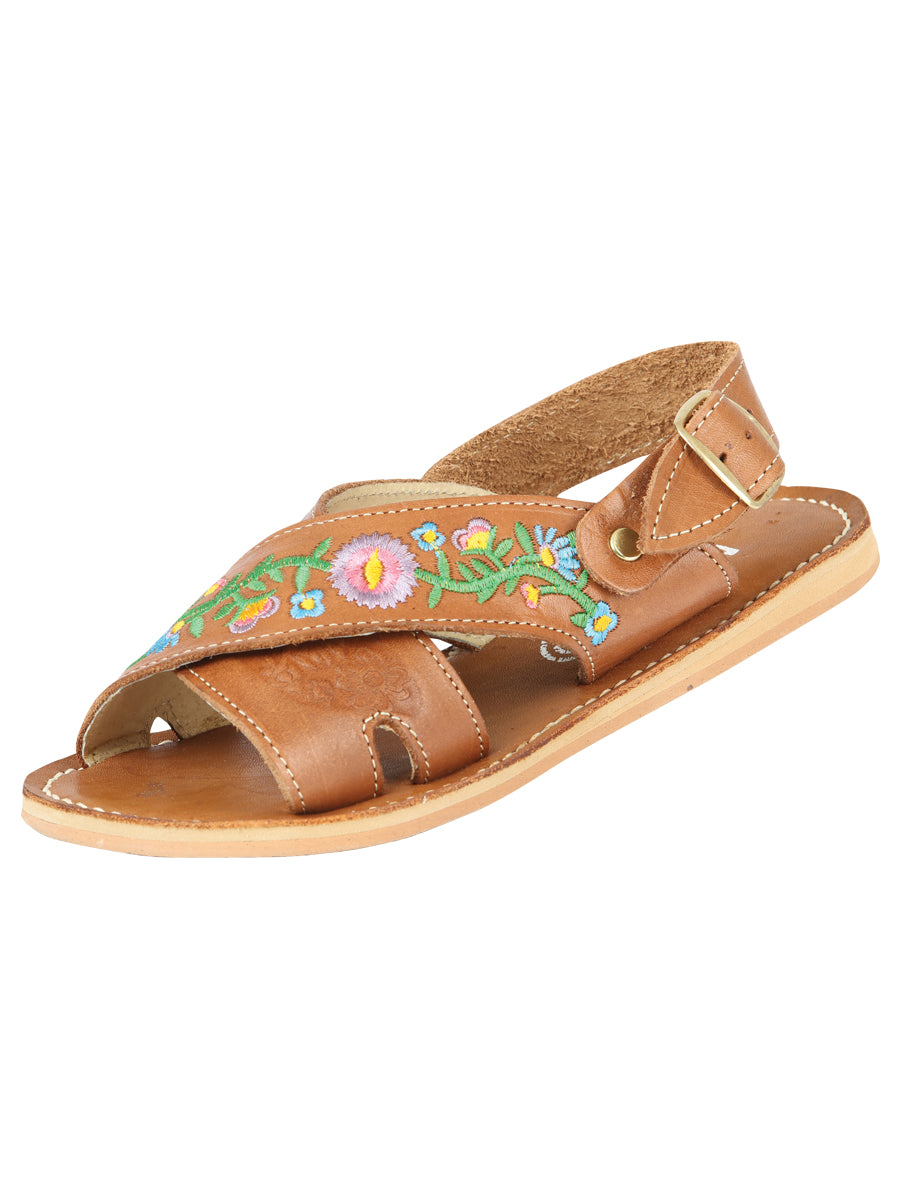 Mexican Artisan Sandals, Leather, Walnut, 604018