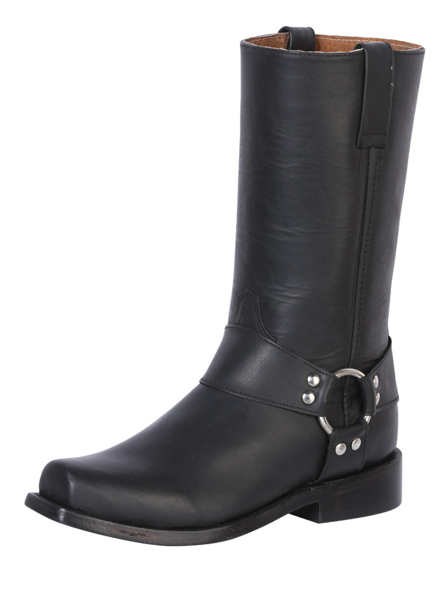 The General Biker Boot - Waxy Black 134