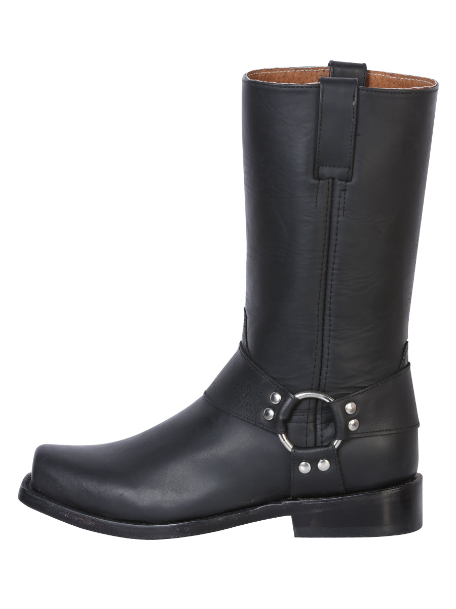 The General Biker Boot - Waxy Black 134