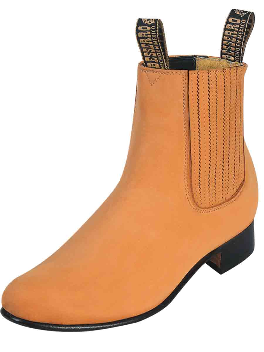 El Besserro Charro Boot - Honey Nubuck 203