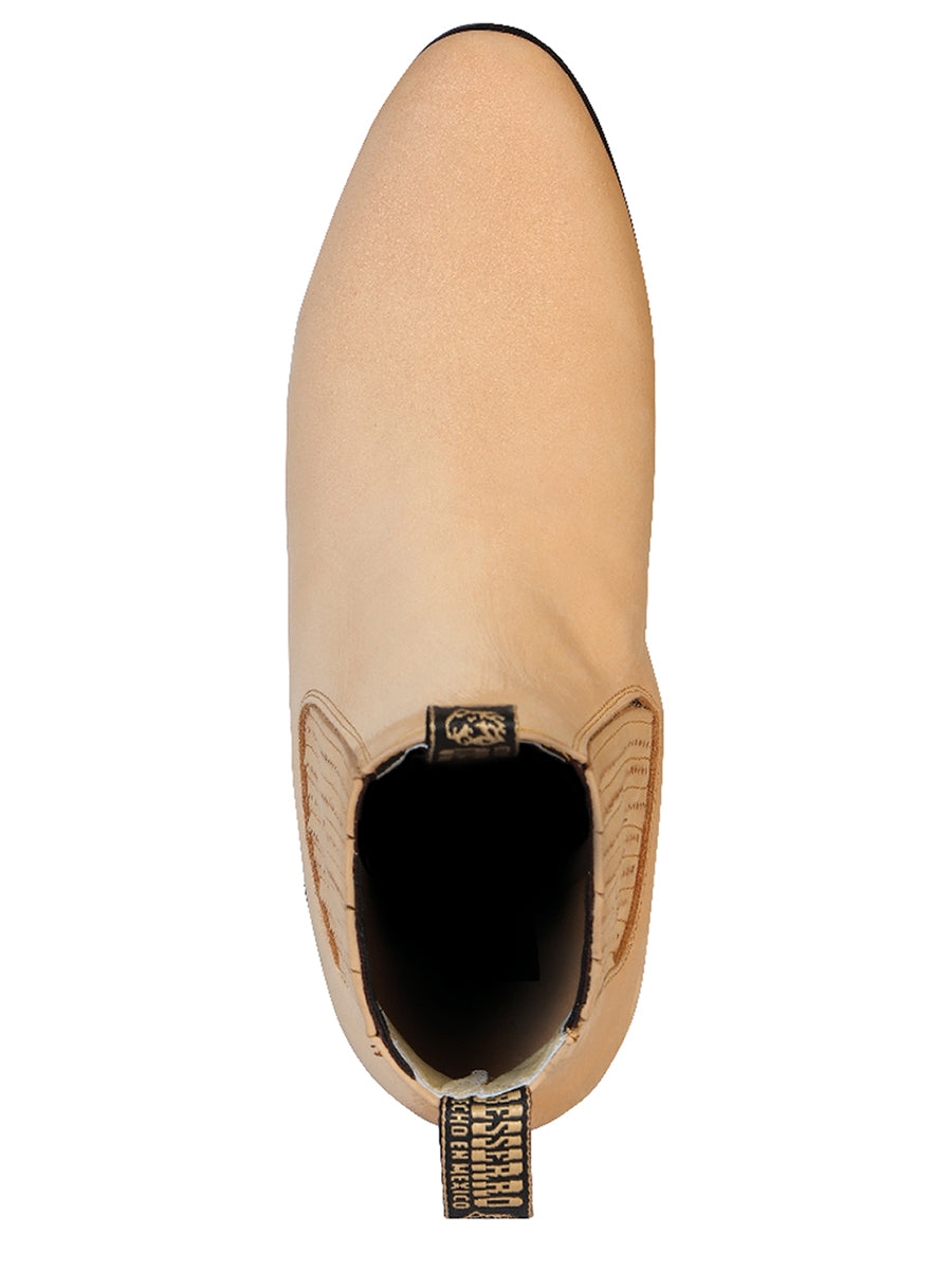 El Besserro Charro Boot - Honey Nubuck 203