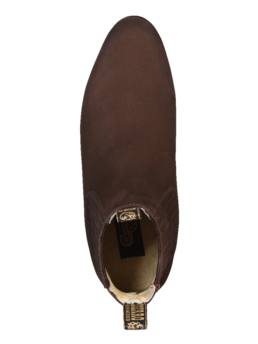 El Besserro Charro Boot - Dark Brown Nubuck 206