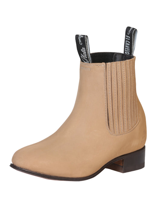 Canelo Charro Boot - Nubuck - Beige 230