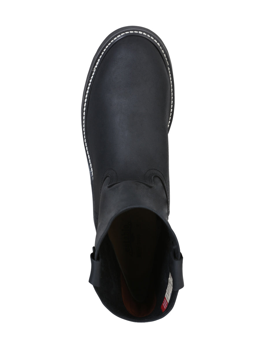 Establo Men's Work Boot Grasso Leather

 - Black 312