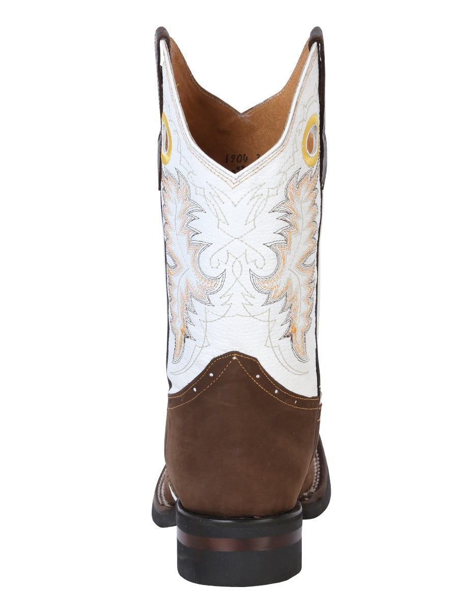 El General Rodeo Boot - Crazy Nobuck Dark Brown 33313