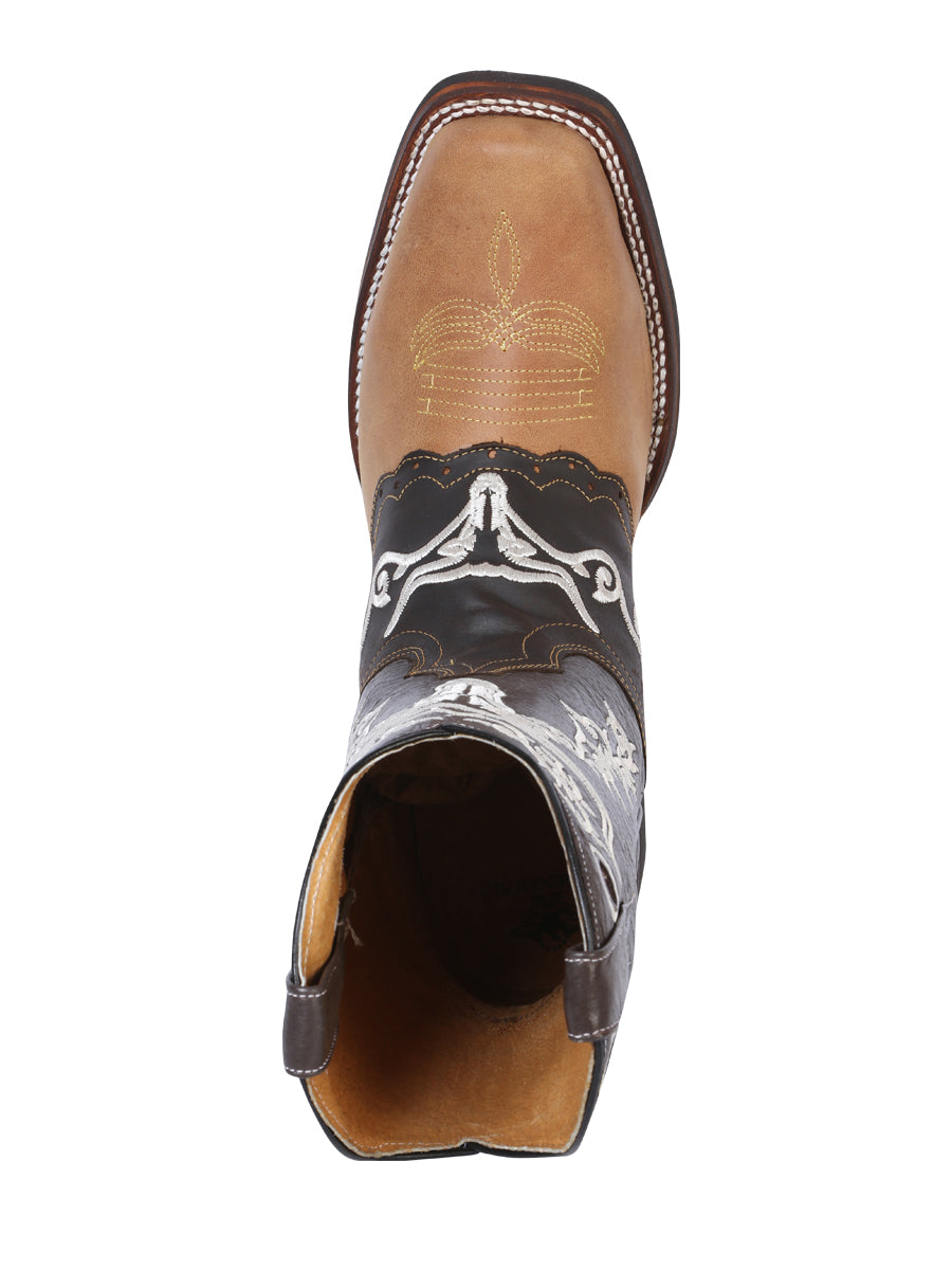 El General Rodeo Boot - Crazy Honey/Dark Brown 33316