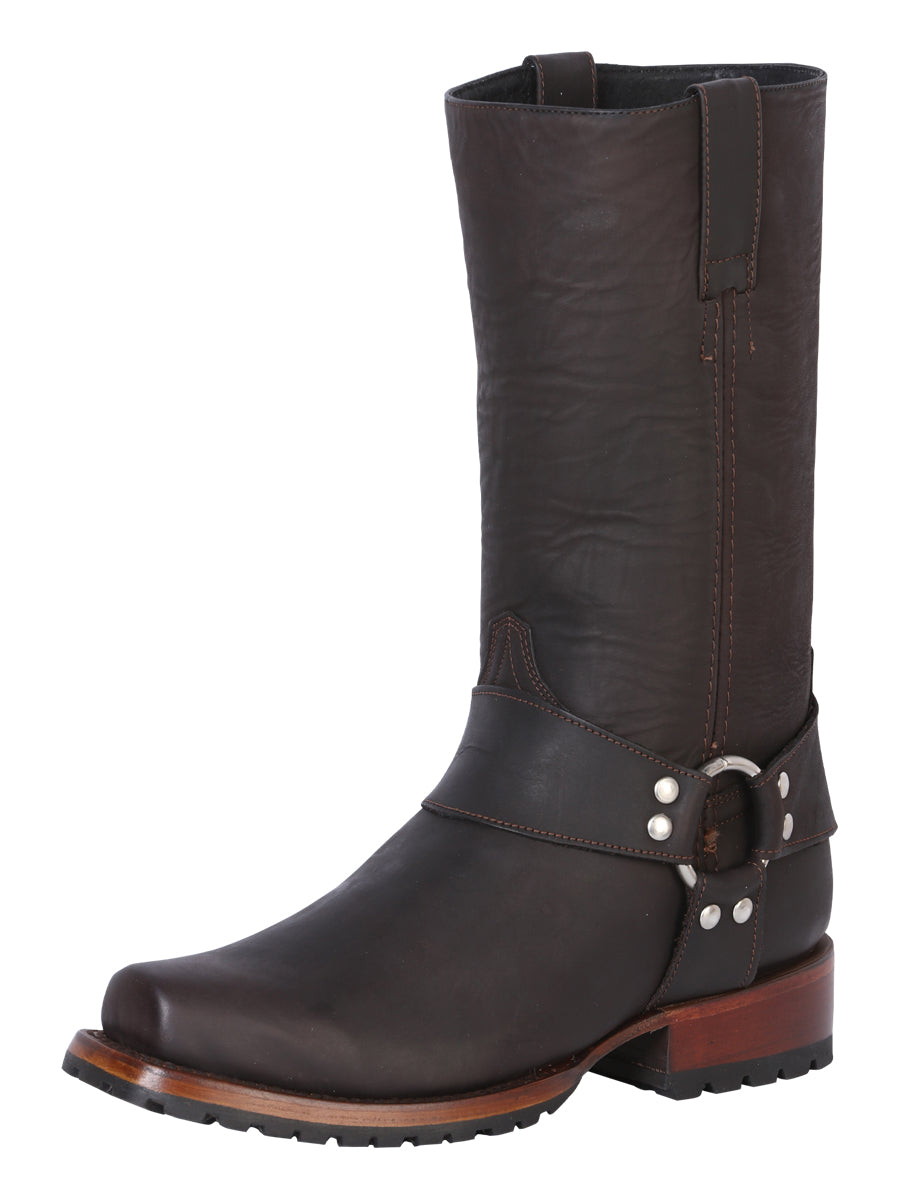 The General Biker Boot - Crazy Dark Brown 40673