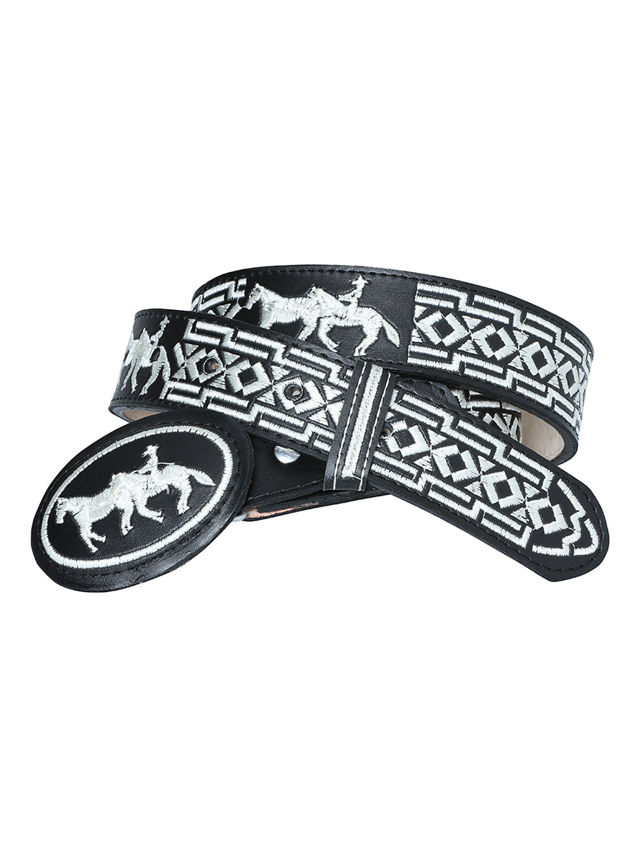 Cowboy Belt - El Señor de los Cielos - Horse - Black 41690