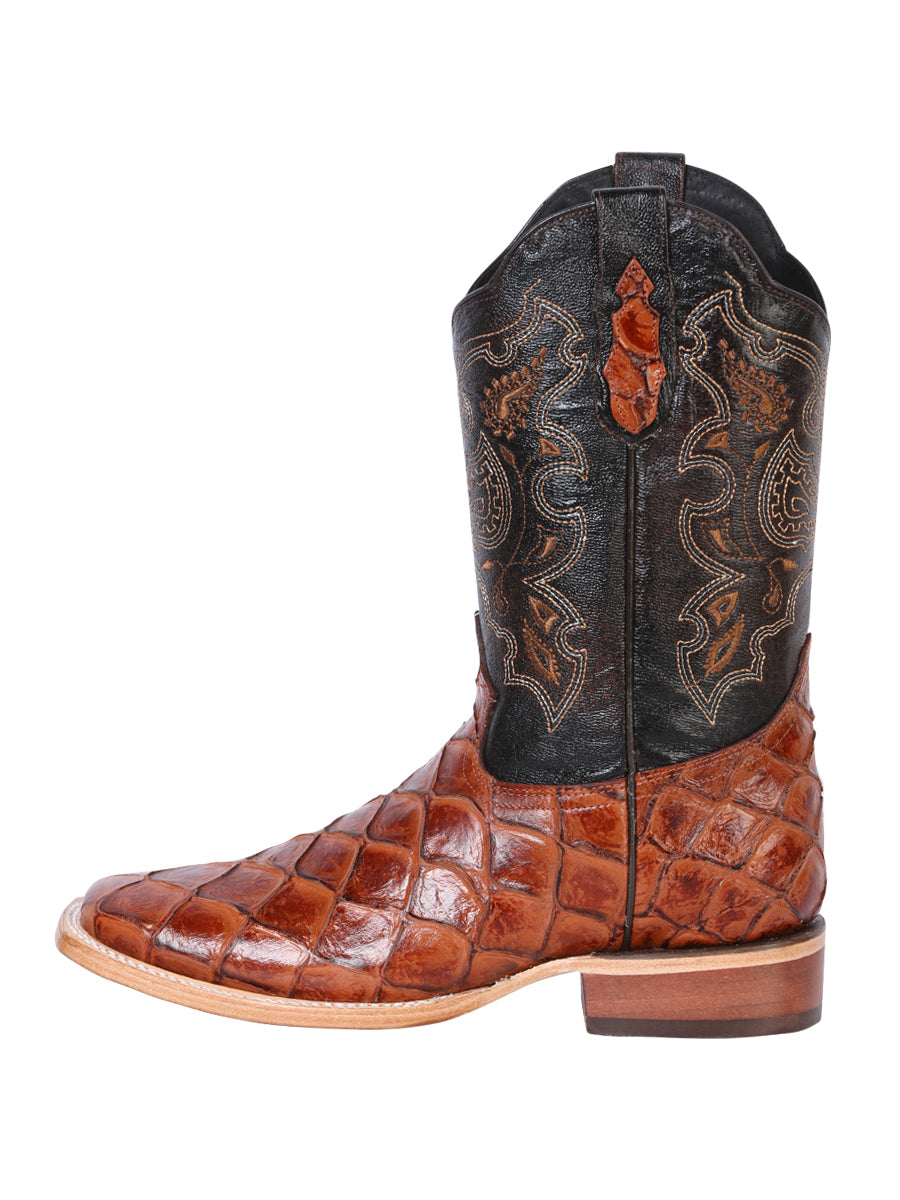 El General Rodeo Boot - Imitation Pirarucu - Cognac 41793