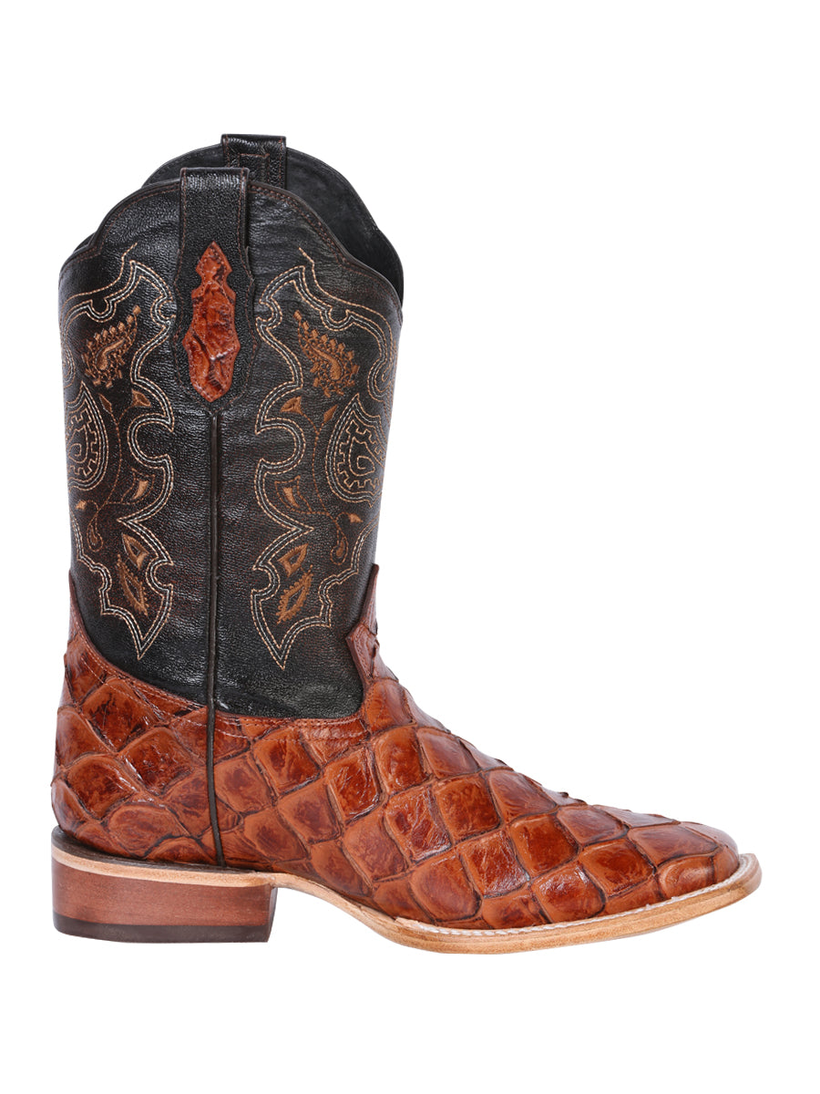 El General Rodeo Boot - Imitation Pirarucu - Cognac 41793