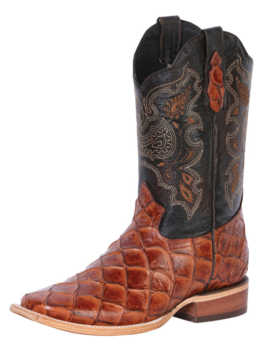 El General Rodeo Boot - Imitation Pirarucu - Cognac 41793