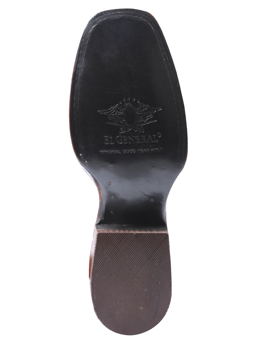 El General Women's Rodeo Boot - Suede Dark Brown 42978