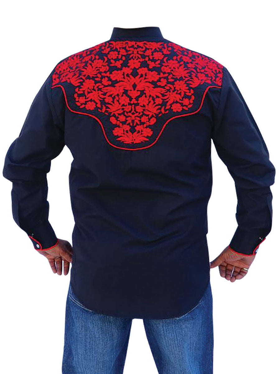 The Lord of the Heavens Embroidered Shirt Black/Red 43297