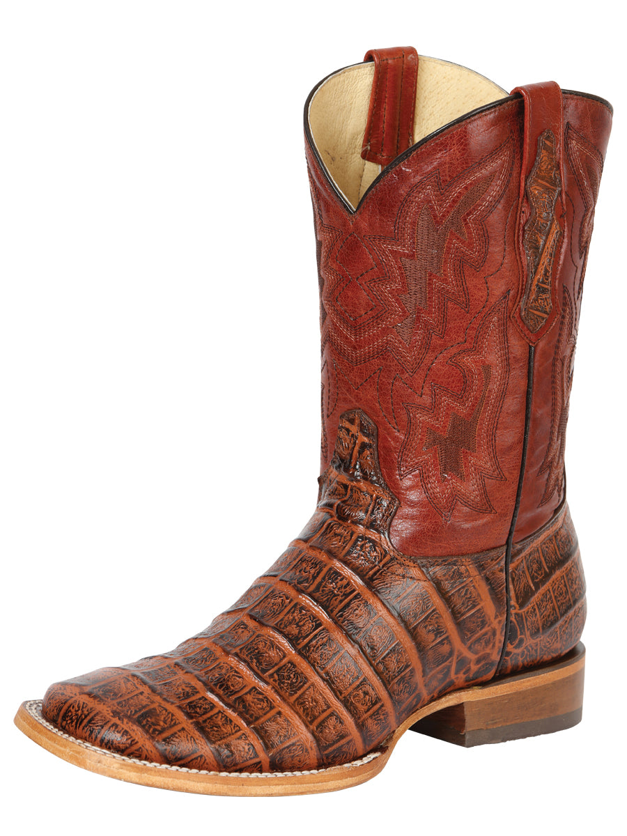 Men's Western Boot Print Caiman Belly 100 Años - Brandy

 43630