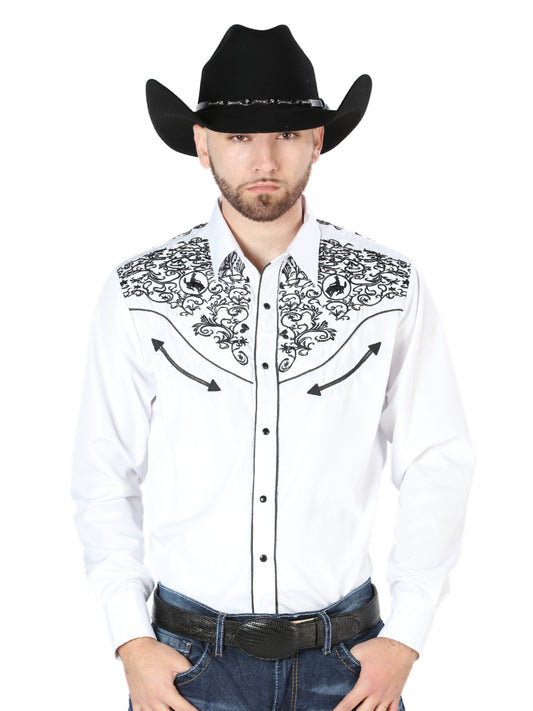 The Lord of the Heavens Embroidery Shirt White/Black 44188