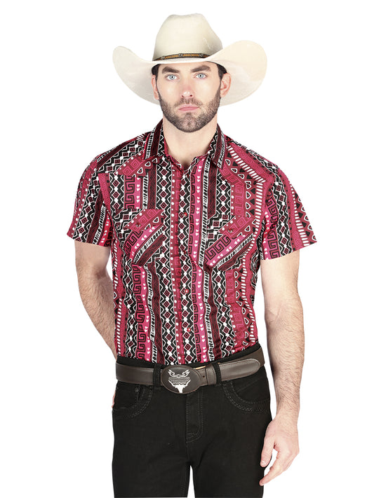 The General Western Shirt - Burgundy 44456