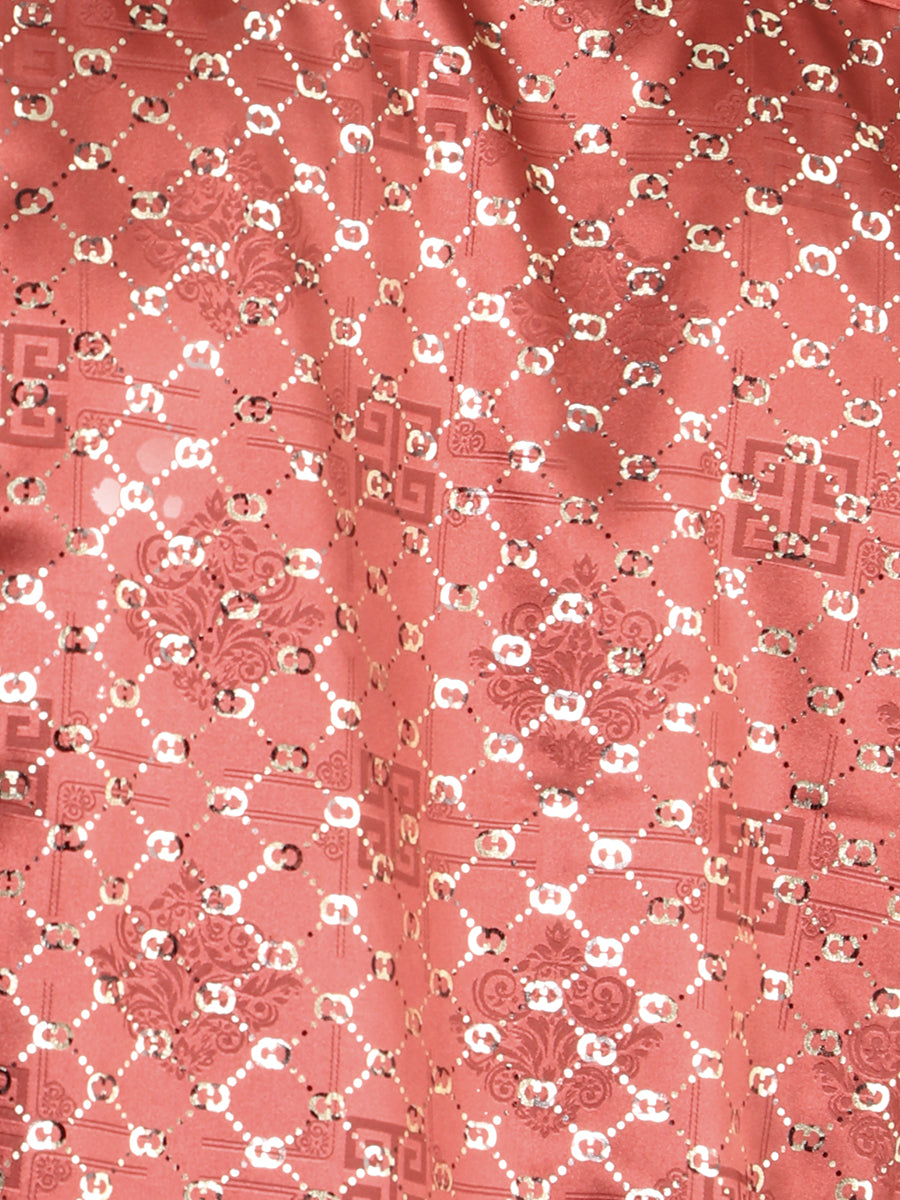 El General Burgundy/Gold Casual Long-Sleeve Shirt 44546