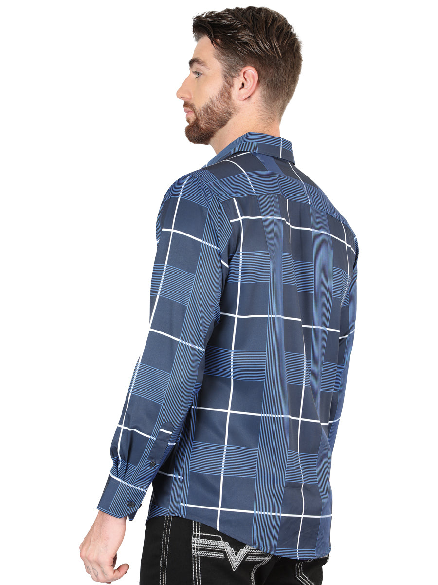 The General Blue Casual Long-Sleeve Shirt 44600