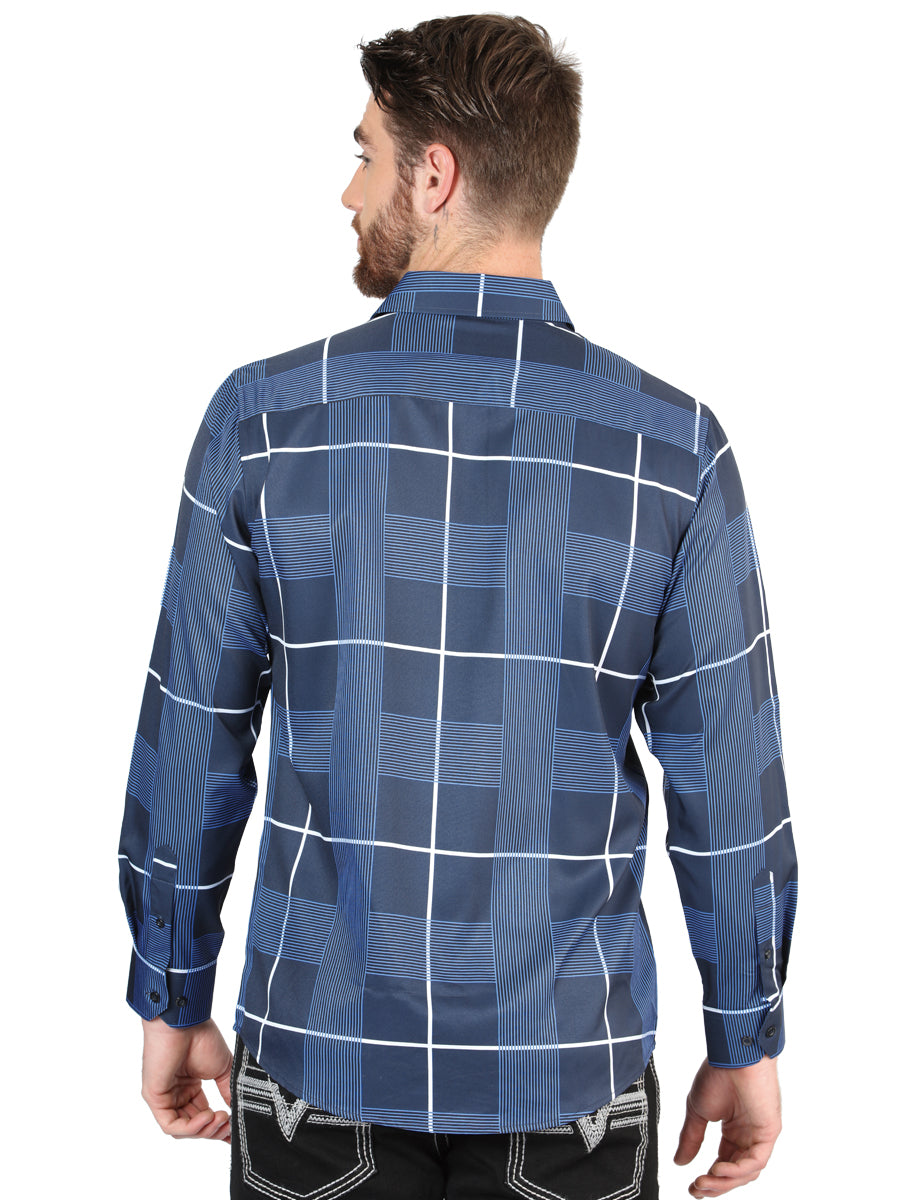 The General Blue Casual Long-Sleeve Shirt 44600