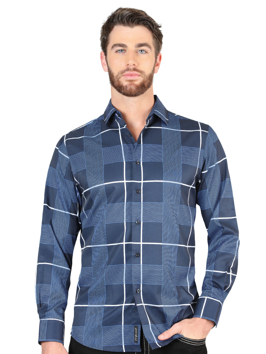 The General Blue Casual Long-Sleeve Shirt 44600