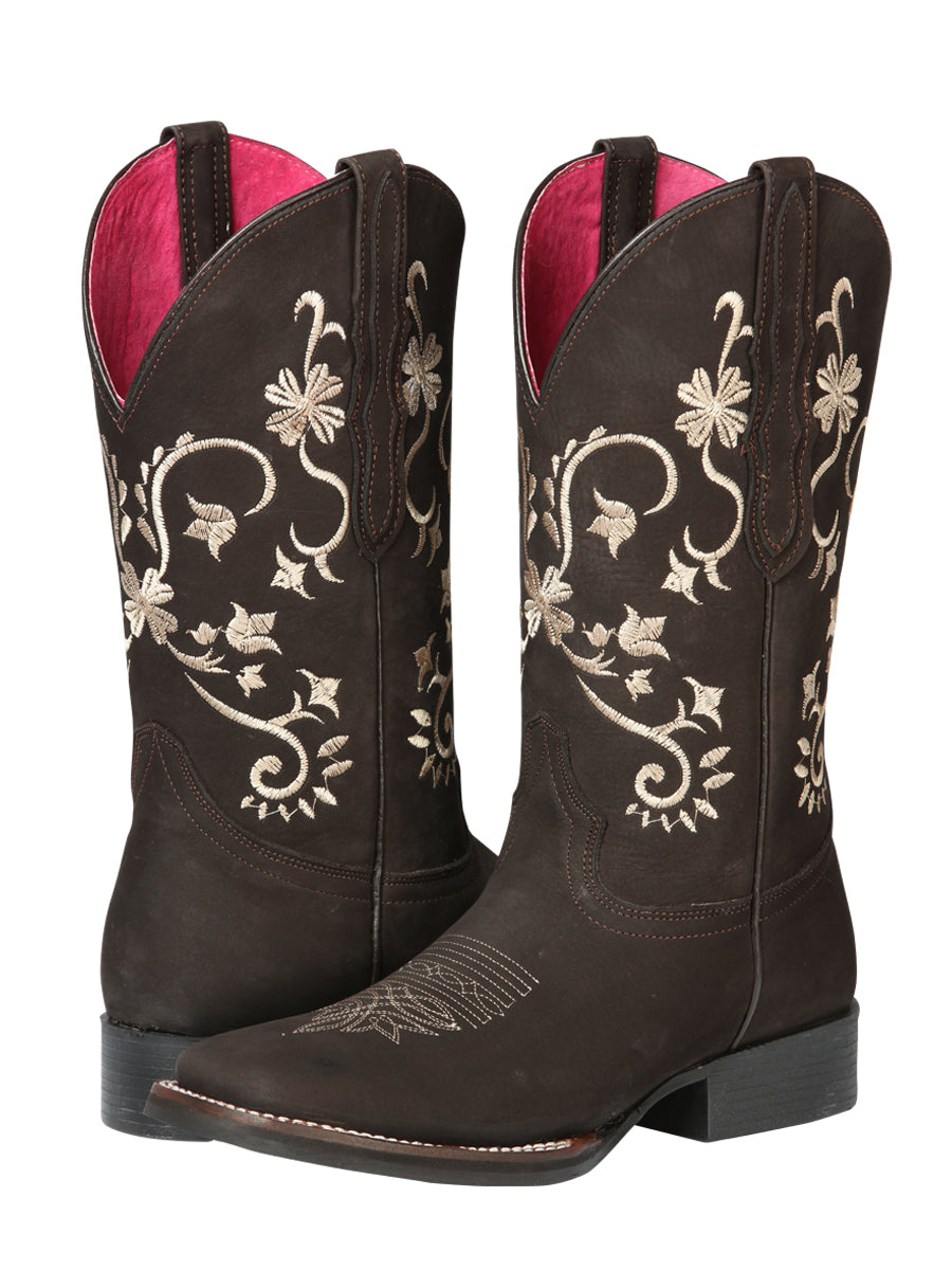 Cowboy Boot - El Geneal Rodeo - Women's - Nobuck Brown 44642