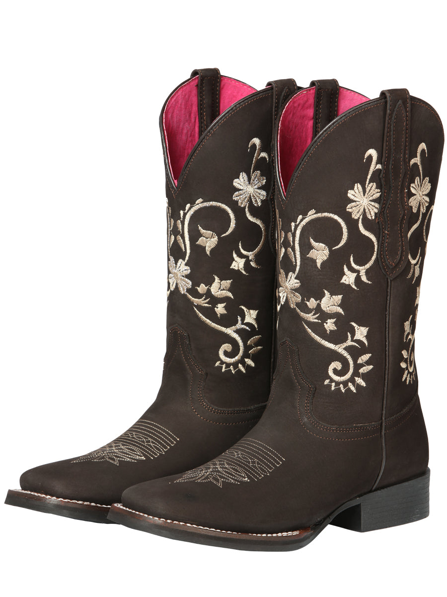 Cowboy Boot - El Geneal Rodeo - Women's - Nobuck Brown 44642