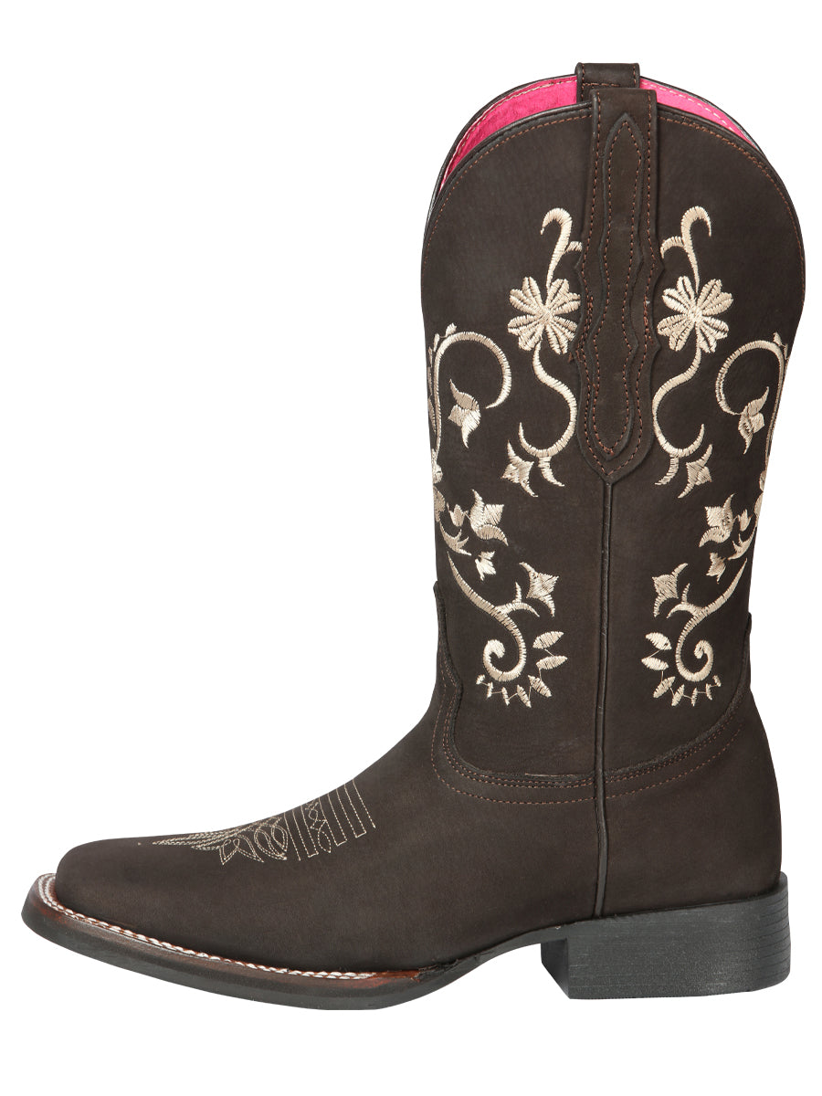 Cowboy Boot - El Geneal Rodeo - Women's - Nobuck Brown 44642
