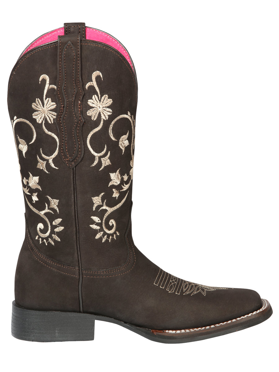 Cowboy Boot - El Geneal Rodeo - Women's - Nobuck Brown 44642