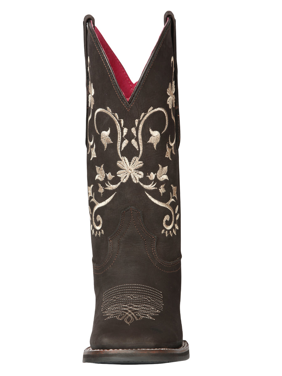Cowboy Boot - El Geneal Rodeo - Women's - Nobuck Brown 44642