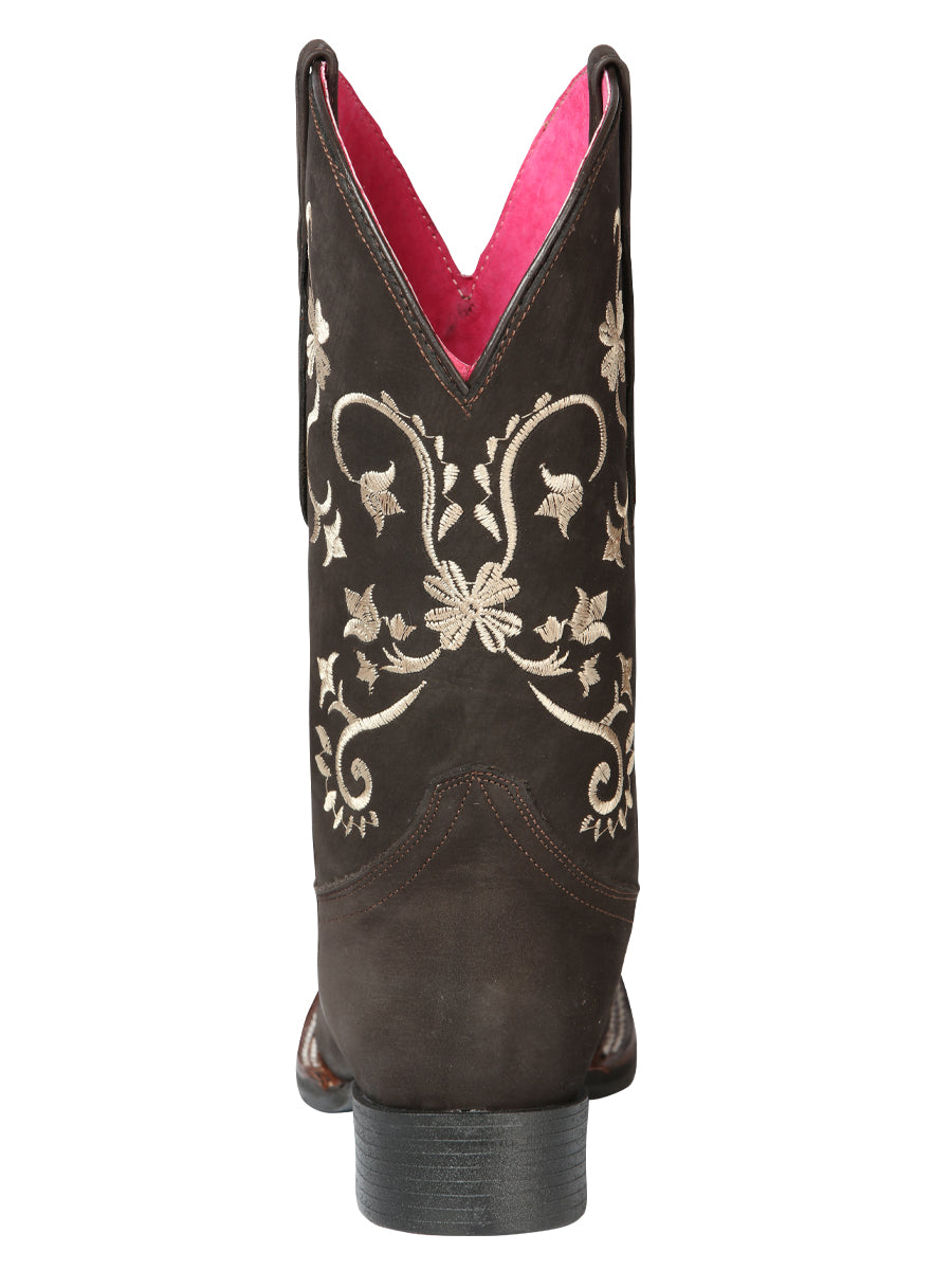 Cowboy Boot - El Geneal Rodeo - Women's - Nobuck Brown 44642
