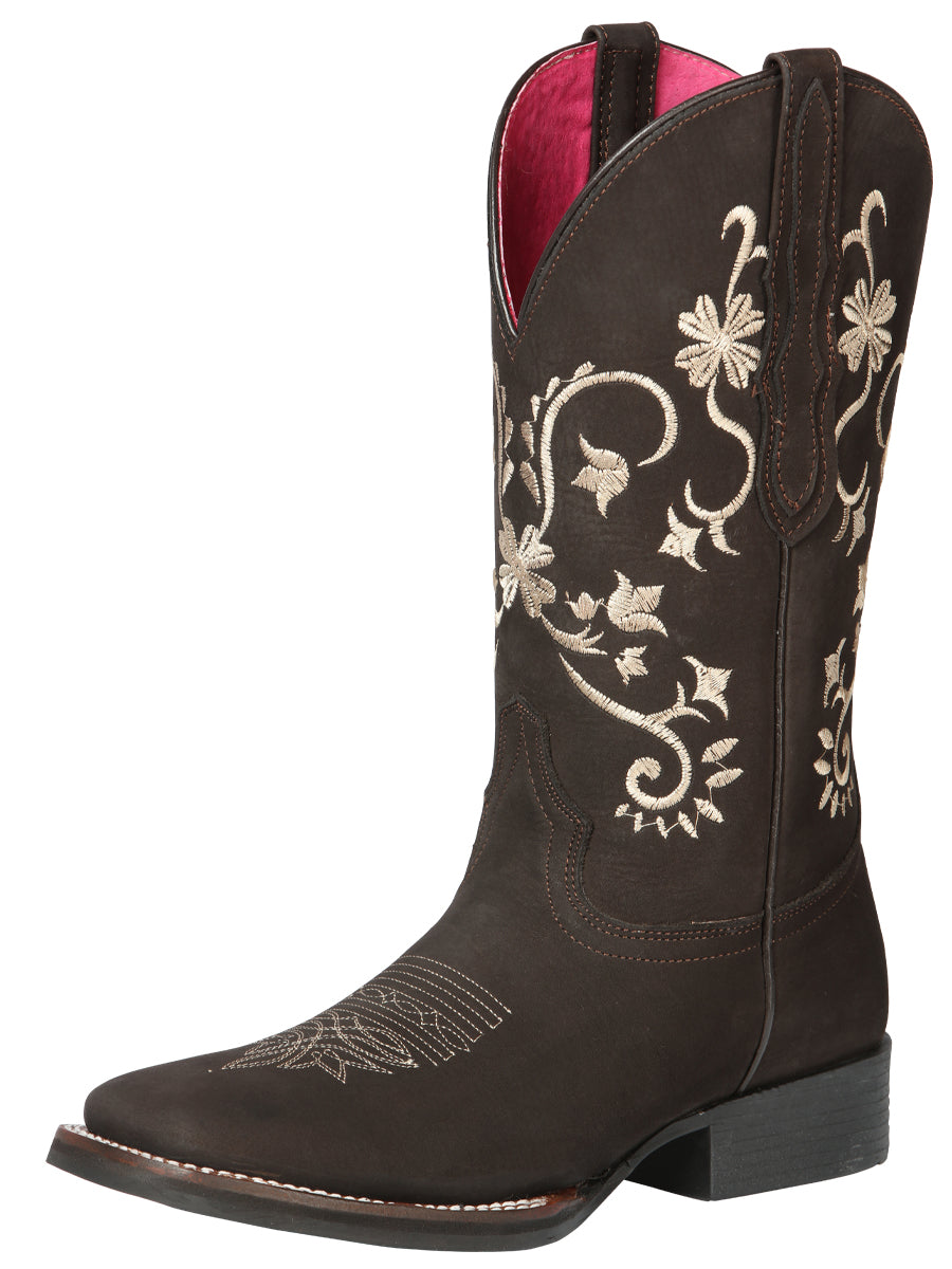 Cowboy Boot - El Geneal Rodeo - Women's - Nobuck Brown 44642
