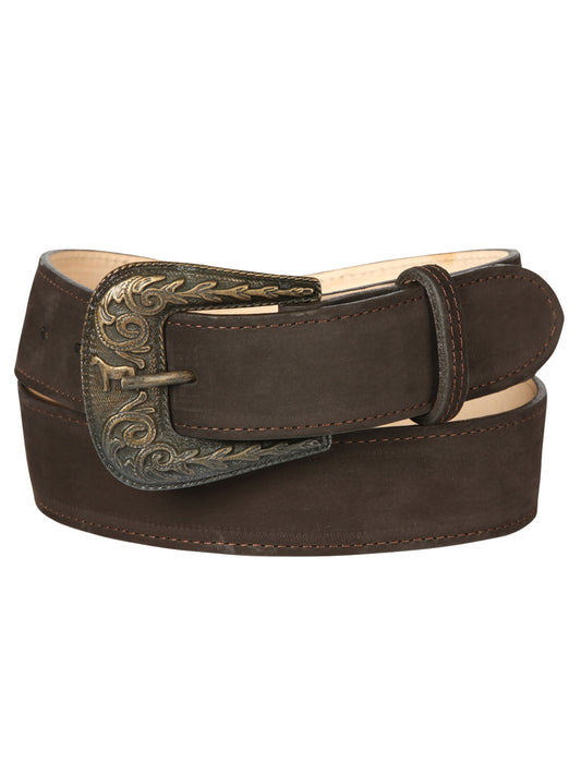 Women's Denim Belt - El General - Nobuck Brown 44646
