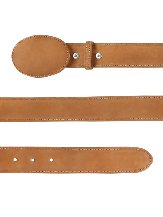 Women's Denim Belt - El General - Peach Nubuck 44648