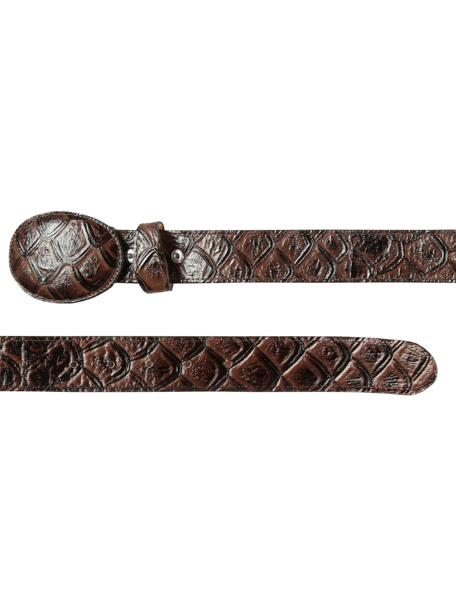 Cowboy Belt - El General - Imitation Pirarucu - Brown 44668