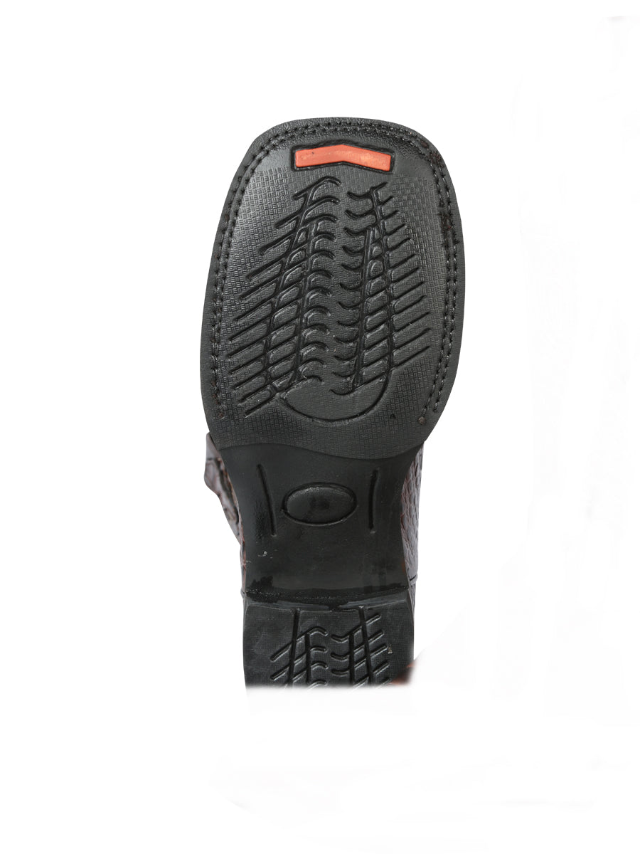 El General Rodeo - Printed Alligator Leather Boots - Brown 44672