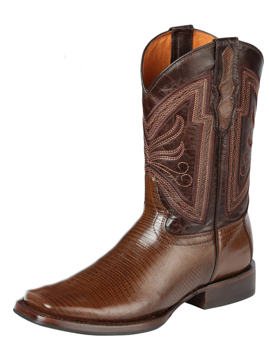 El General Rodeo - Printed Lizard Leather Boots - Brown 44674